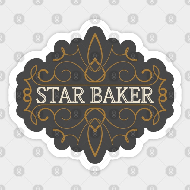 Star baker. Great gift for  baking  lover Sticker by lakokakr